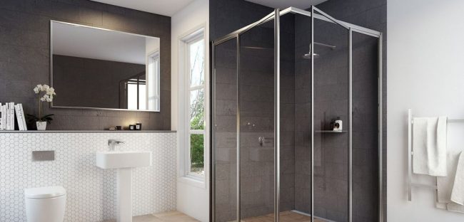 GLASSTREATMENT shower in bathroom